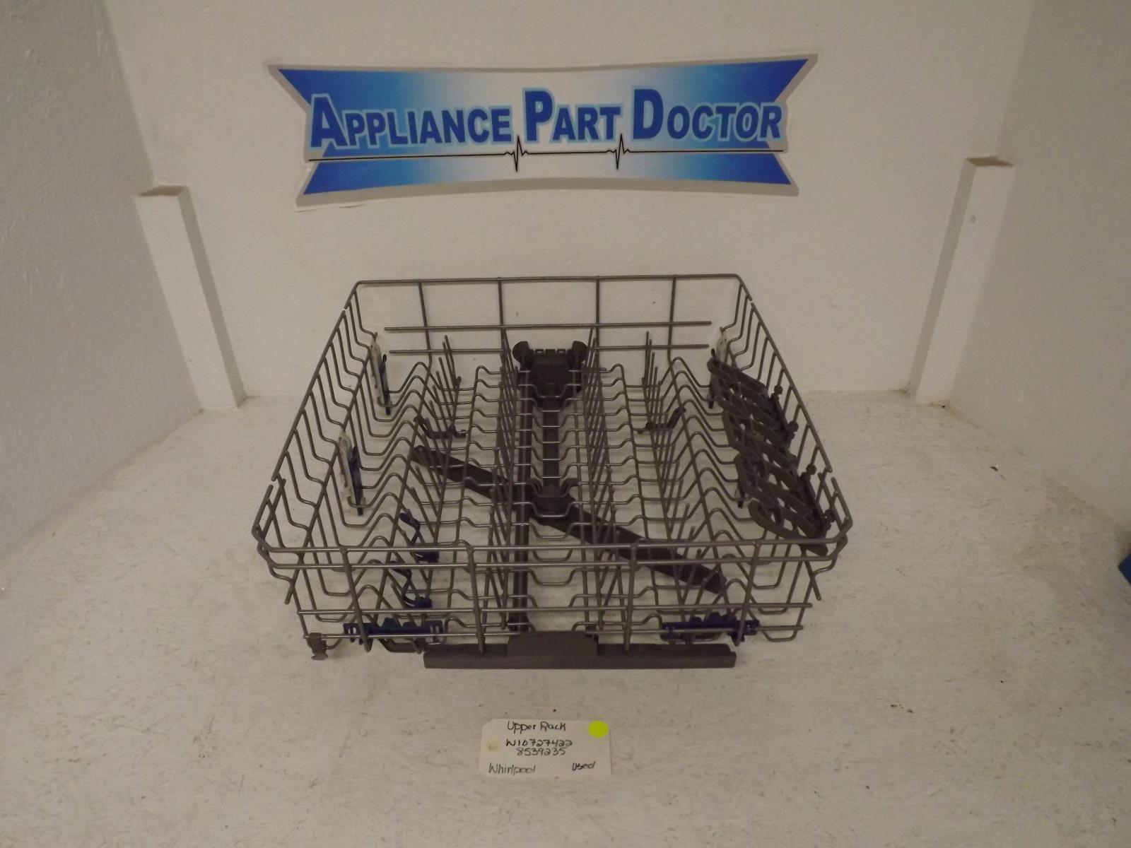 Whirlpool Dishwasher W10727422 8539235 Upper Rack Used Whirlpool Dishwasher W10727422 8539235 Upper Rack Used